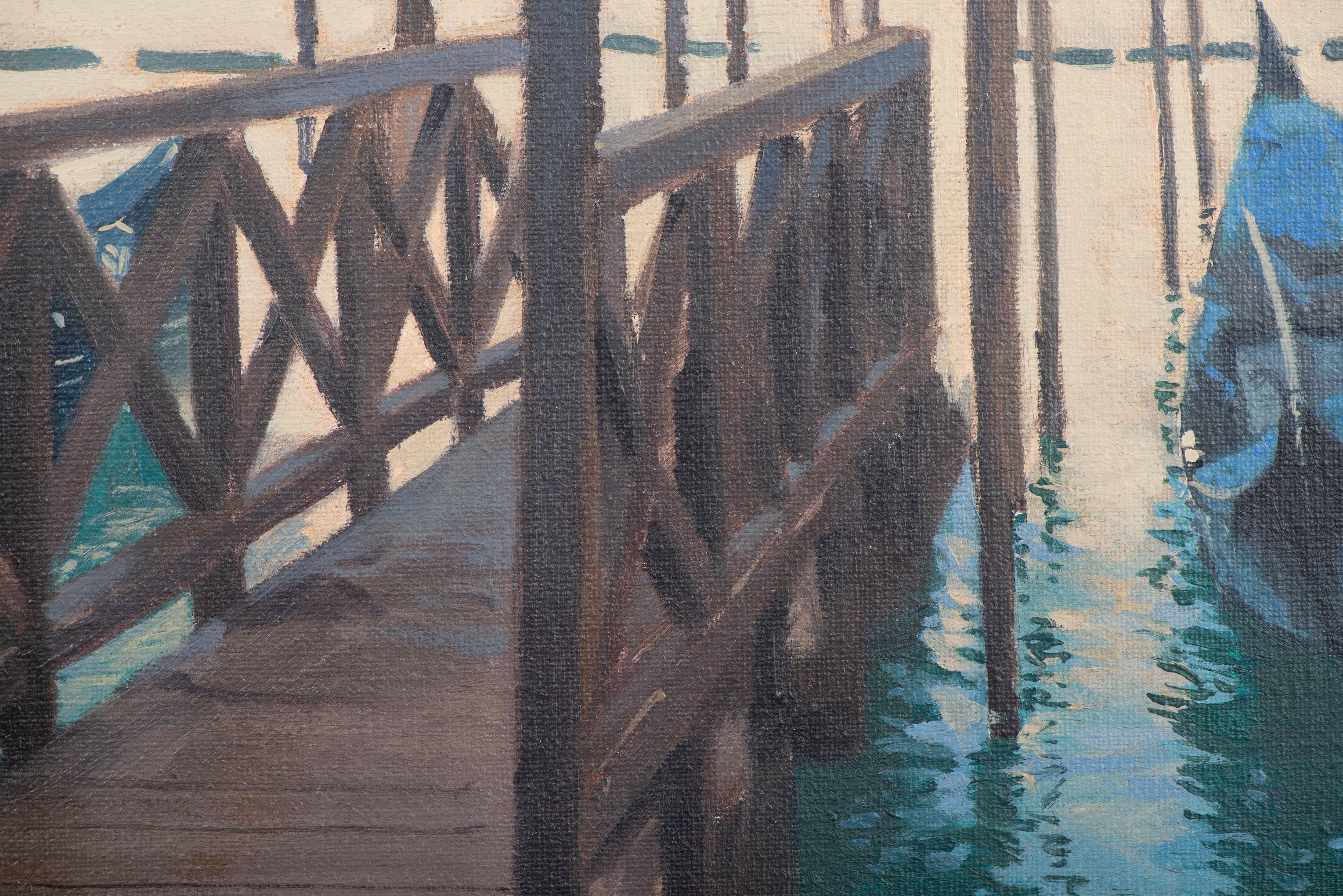 Studie für den Venedig-Kanal I – Painting von Juan Álvarez Cebrián