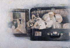 Suitcase with teddy bears