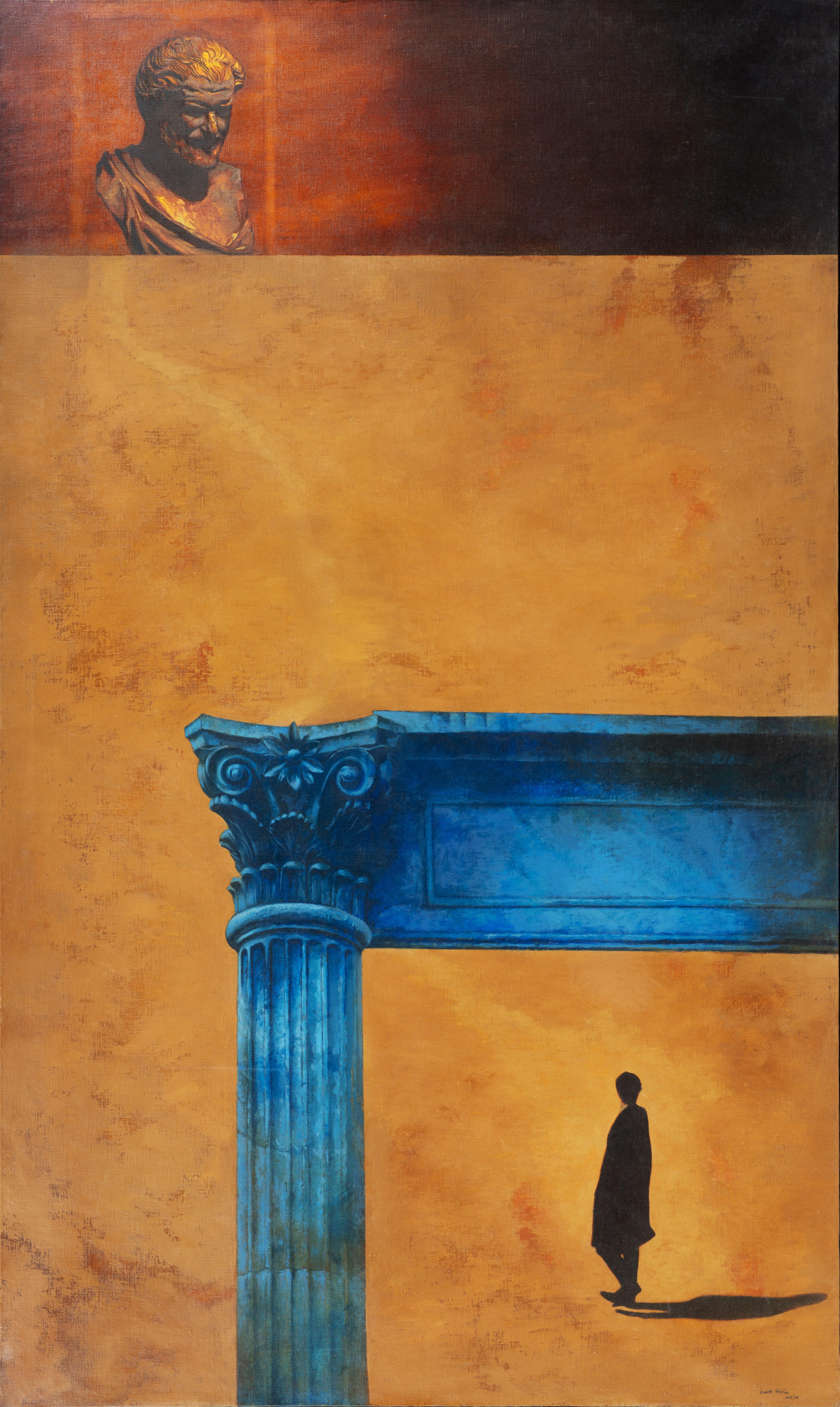 Juan Álvarez Cebrián Landscape Painting - The Blue Column
