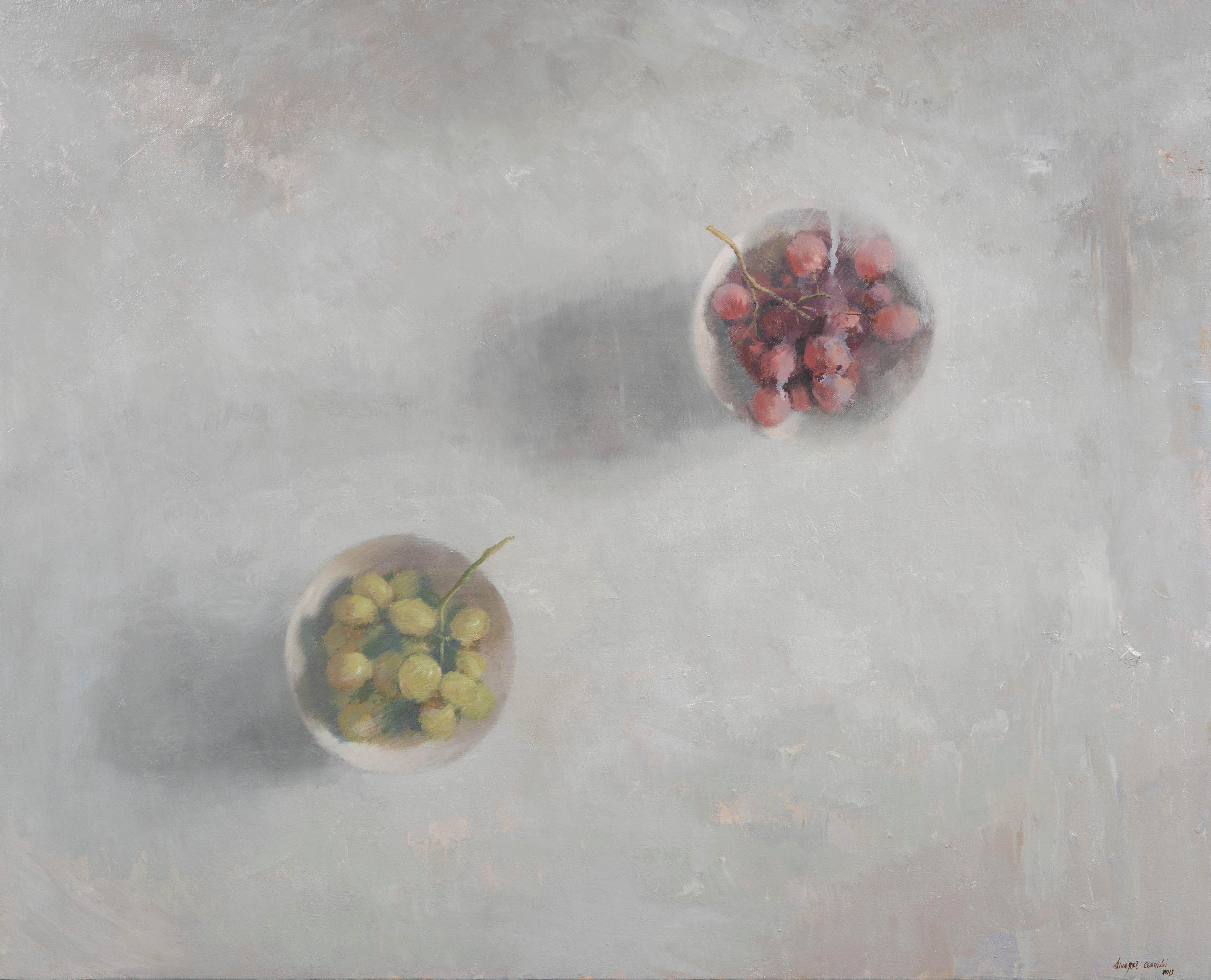 Dos cuencos con uvas