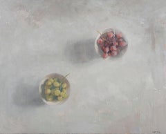 Dos cuencos con uvas