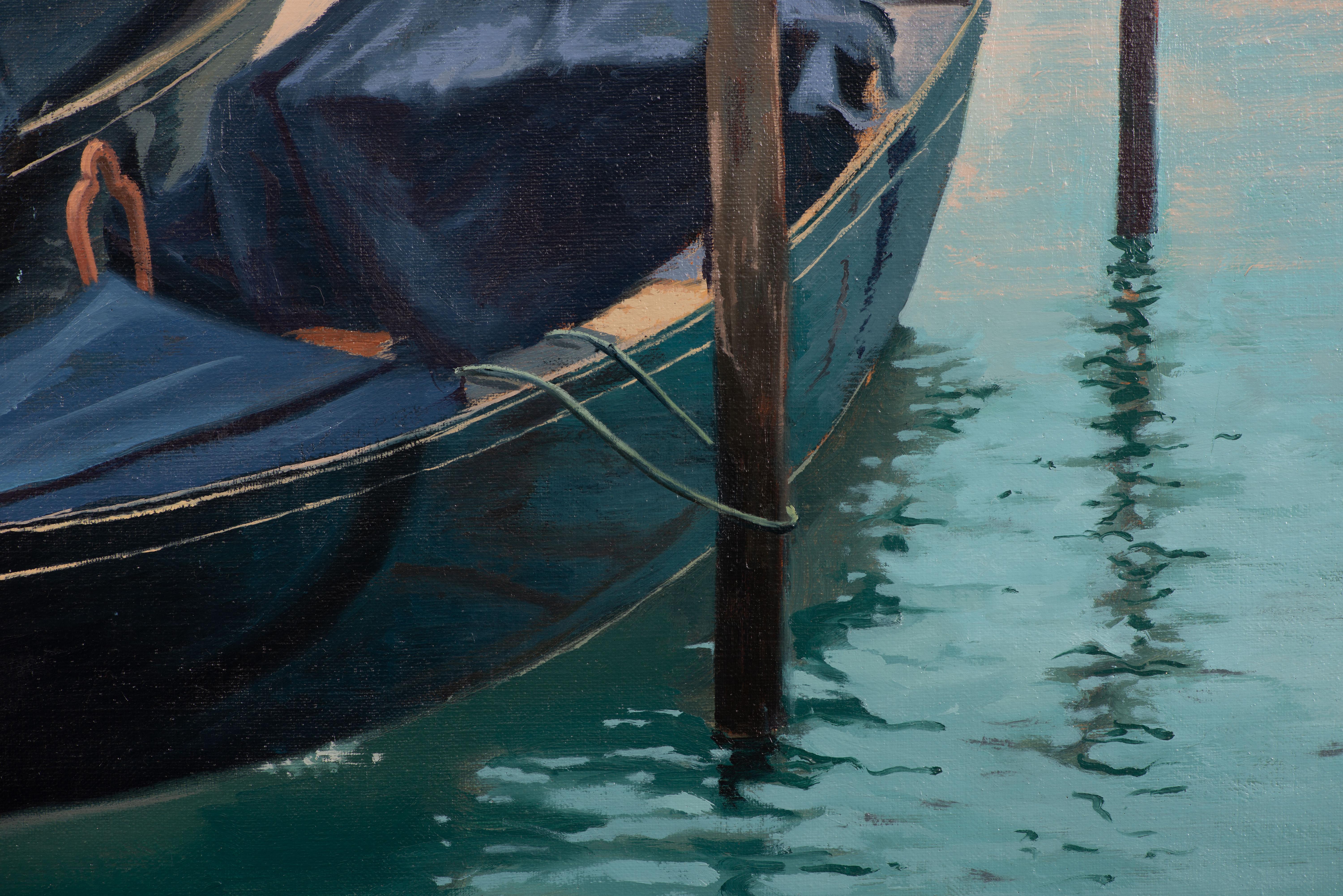 Venise II - Réalisme Painting par Juan Álvarez Cebrián