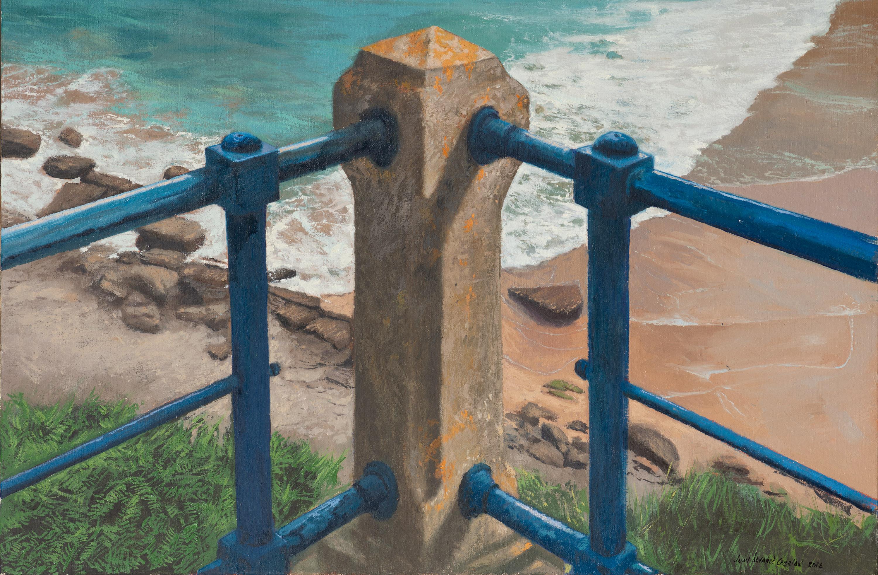 View of Mataleñas - Painting by Juan Álvarez Cebrián