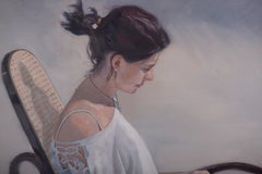 Femme lisant dans un fauteuil à bascule I