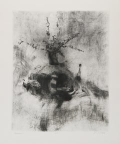Bodegon, 1979 Signed Abstract Still Life Etching by Juan Manuel Gomez-Quiroz