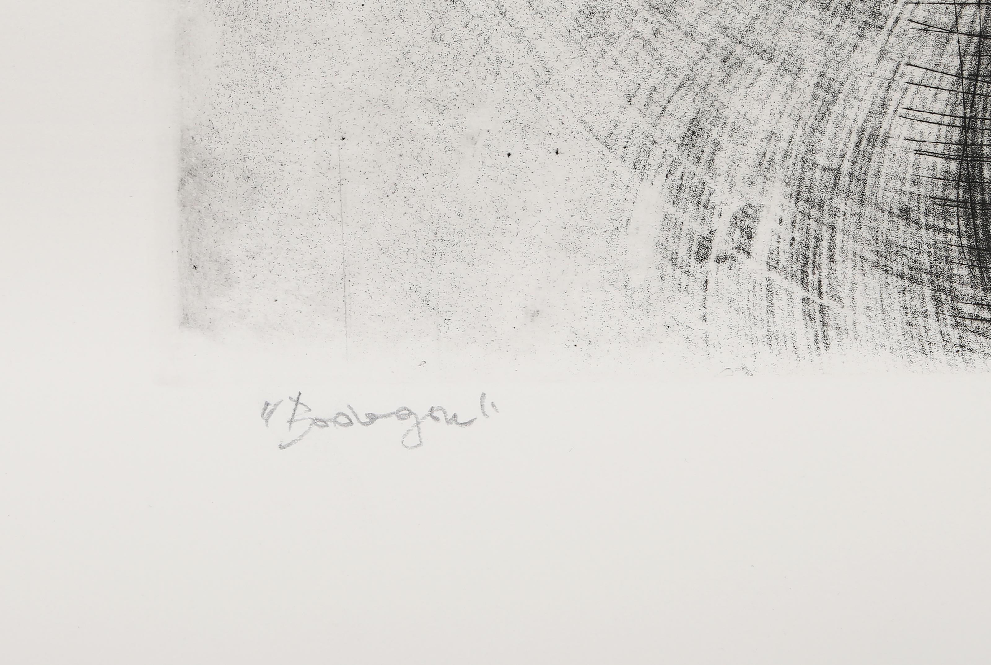 Bodegon, 1979 Signed Abstract Still Life Etching by Juan Manuel Gomez-Quiroz For Sale 2