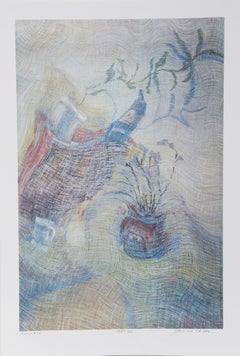 Lithographie abstraite de Juan Manuel Gomez-Quiroz 29, signée