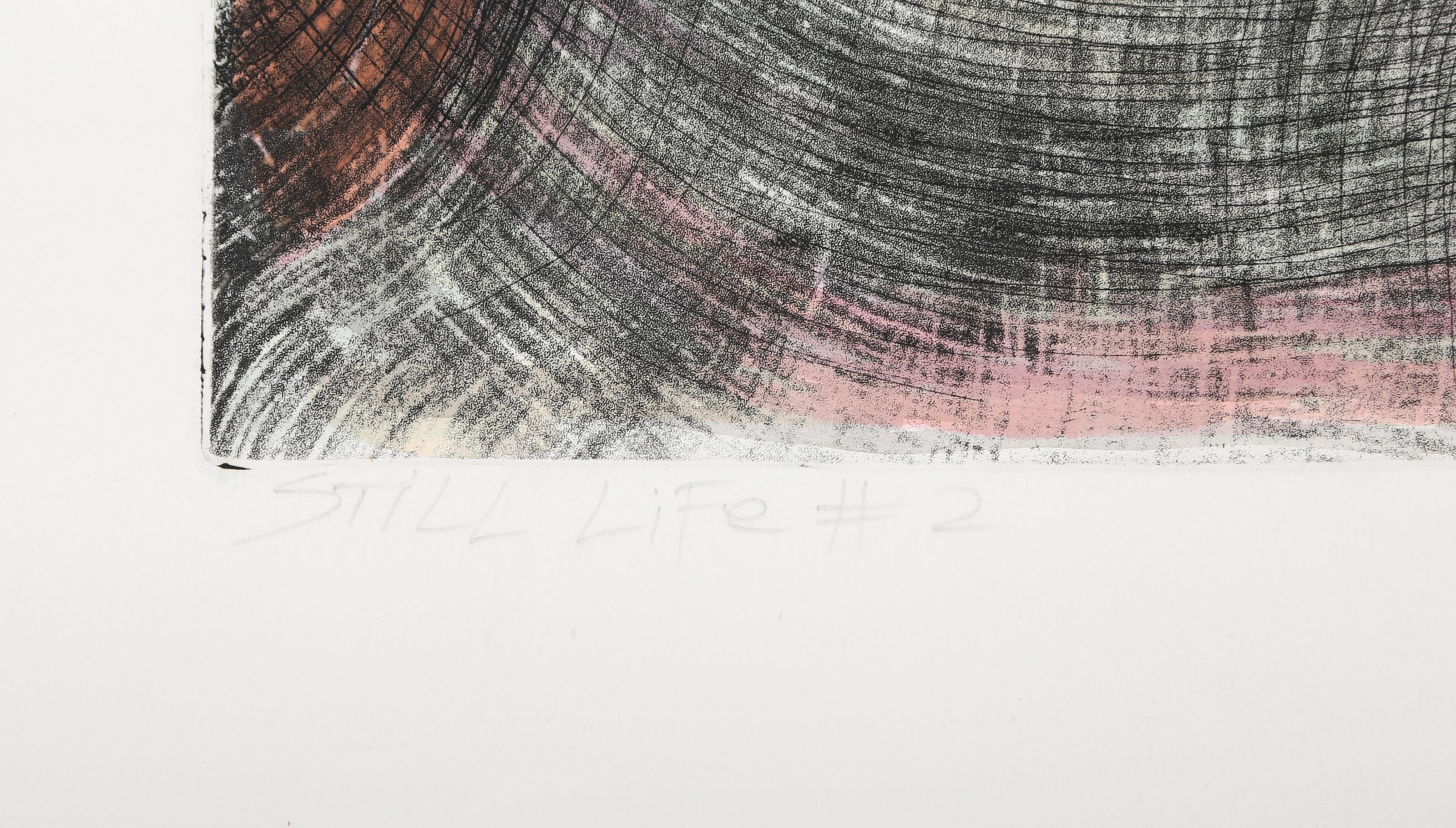 Still Life #2, Hand-Colored Abstract Still Life by Juan Manuel Gomez-Quiroz For Sale 4