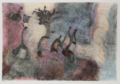 Bodegón nº 2, Bodegón abstracto coloreado a mano por Juan Manuel Gomez-Quiroz