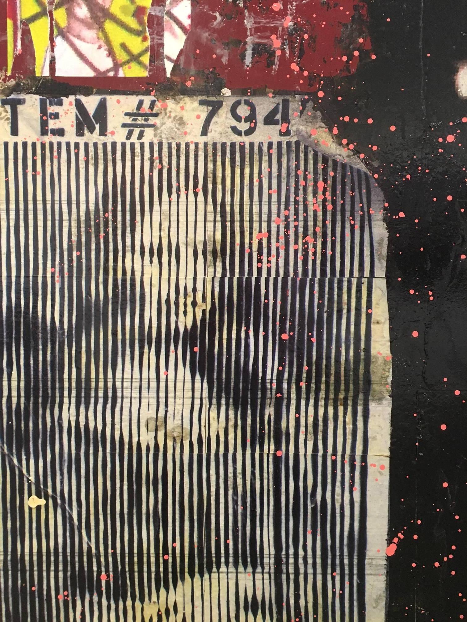 Pajares   Marlon Brando GAME Cinema original street art mixed media canvas - Street Art Painting by JUAN MANUEL PAJARES