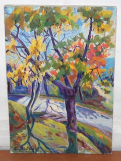 Óleo sobre tela - Paisaje fauvista - 1971