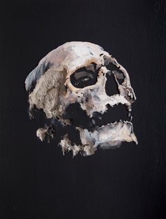 3D Painting of Skull: 'Wound in Black IV'