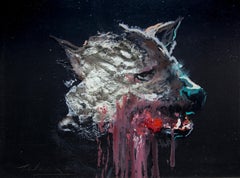 3D Painting of Wolf: 'The Hunter  XXXVI'