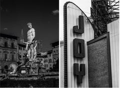 Florencia y Alegría, Paisaje figurativo fotografía en blanco y negro de edición limitada