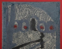 La Maquina, Abstrakte Aquatinta-Radierung von Juan Pablo