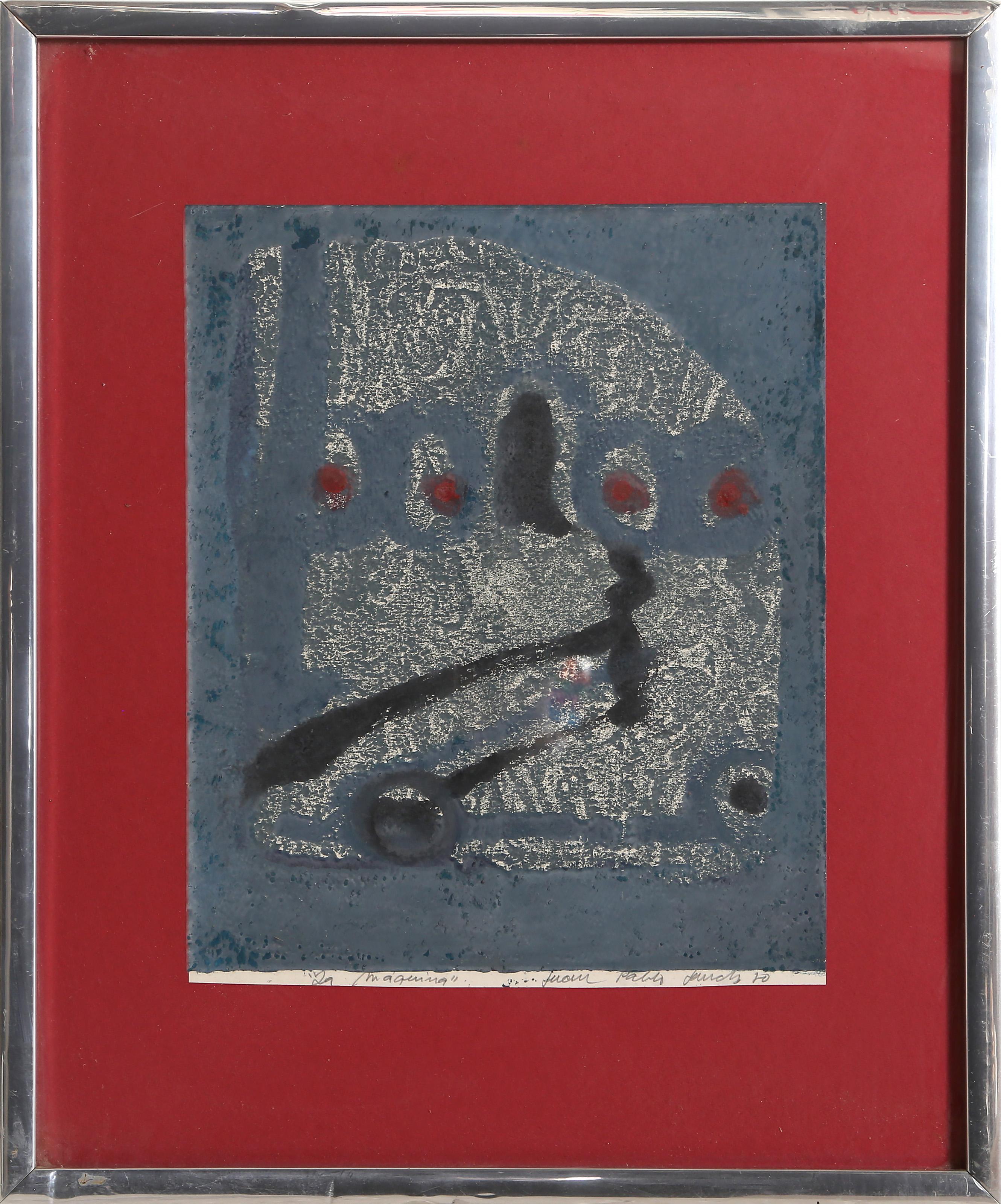 Juan Pablo - La Maquina, Jahr:  1970, Medium:  Aquatintaradierung, mit Bleistift signiert und betitelt, Größe:  11.5 x 9.5 in. (29.21 x 24.13 cm), Rahmengröße:  17,75 x 14,75 Zoll