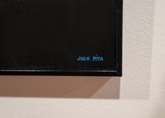 Ciberurbano en tondo (L1). Paisaje arquitectónico futurista inspirado en la Bauhaus .