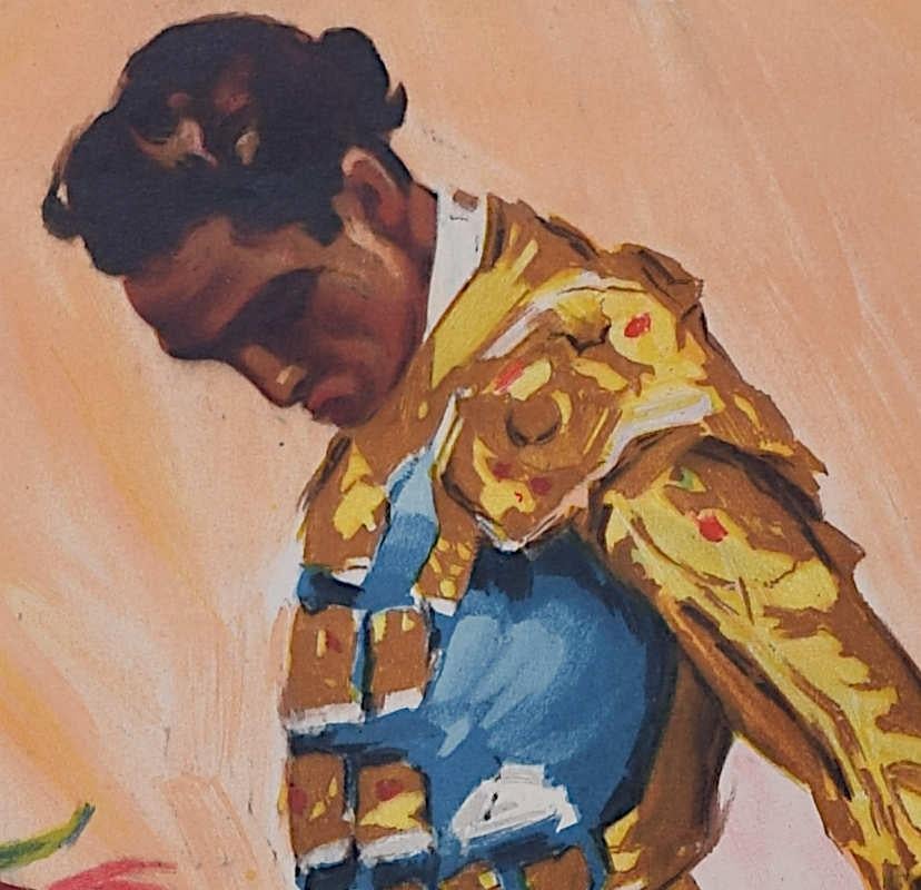 Bullfighting Poster - Castellón 13 March 1944 - Print by Juan Reus 