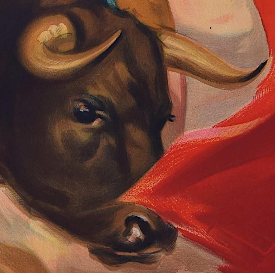 Poster della corrida - Malaga, 11 agosto 1955 - Print Altro stile artistico di Juan Reus 
