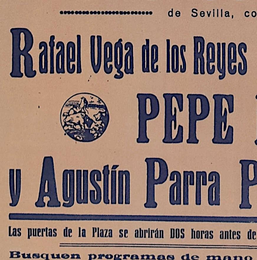 Juan Reus (1912-2003)
Original Vintage Bullfighting Poster
April 1947
107cm x 53cm

Juan Reus was born in 1912 in Valencia, where he became a well-known painter, draftsman and, notably, graphic designer of bullfighting posters. Orphaned at birth,