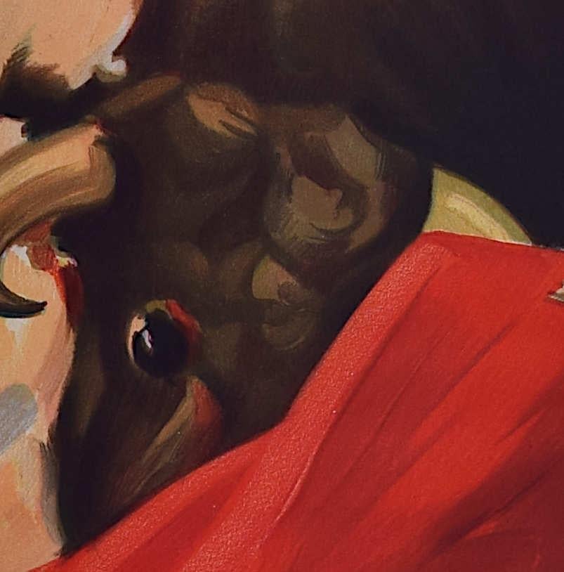 Poster della corrida, l'ultima apparizione di Manolete - Linares, 28 agosto 1947 - Print Altro stile artistico di Juan Reus 