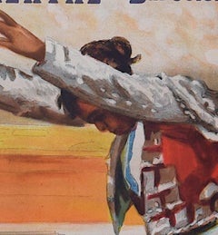 Bullfighting Poster with Antonio Benvenida- Barcelona 24 May 1942