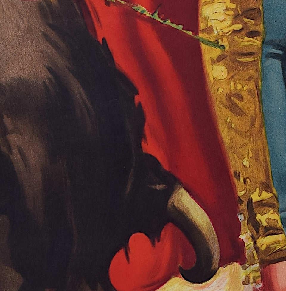 Poster della corrida con Juanito Belmont - Alicante, 2 agosto 1942 - Print Altro stile artistico di Juan Reus 