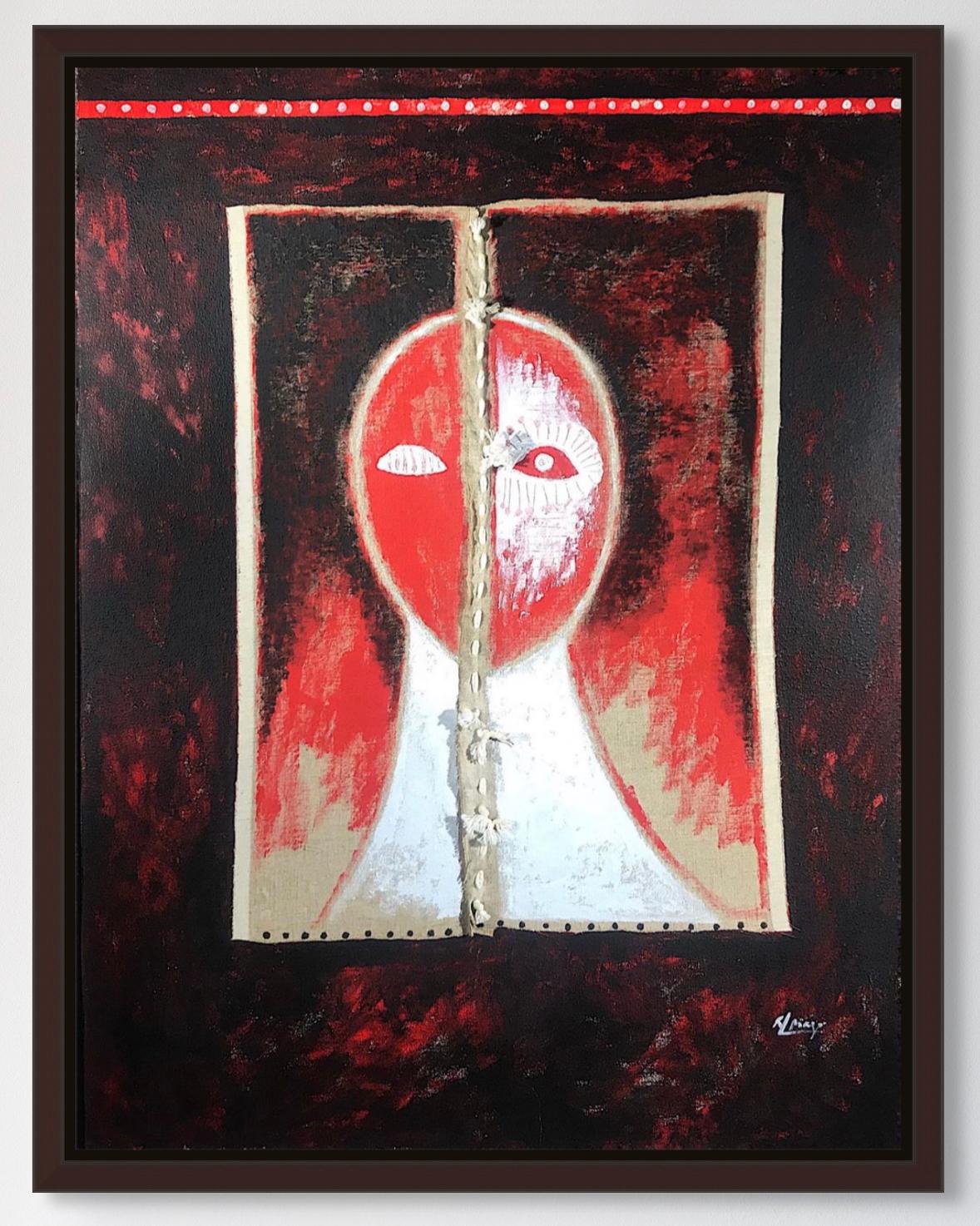 Untitled Portrait by Cuban Master Juan Roberto Diago
