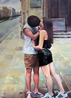 Urban Embrace - Oil Paint by Juan Rodrigo Piedrahita Escobar - 2026