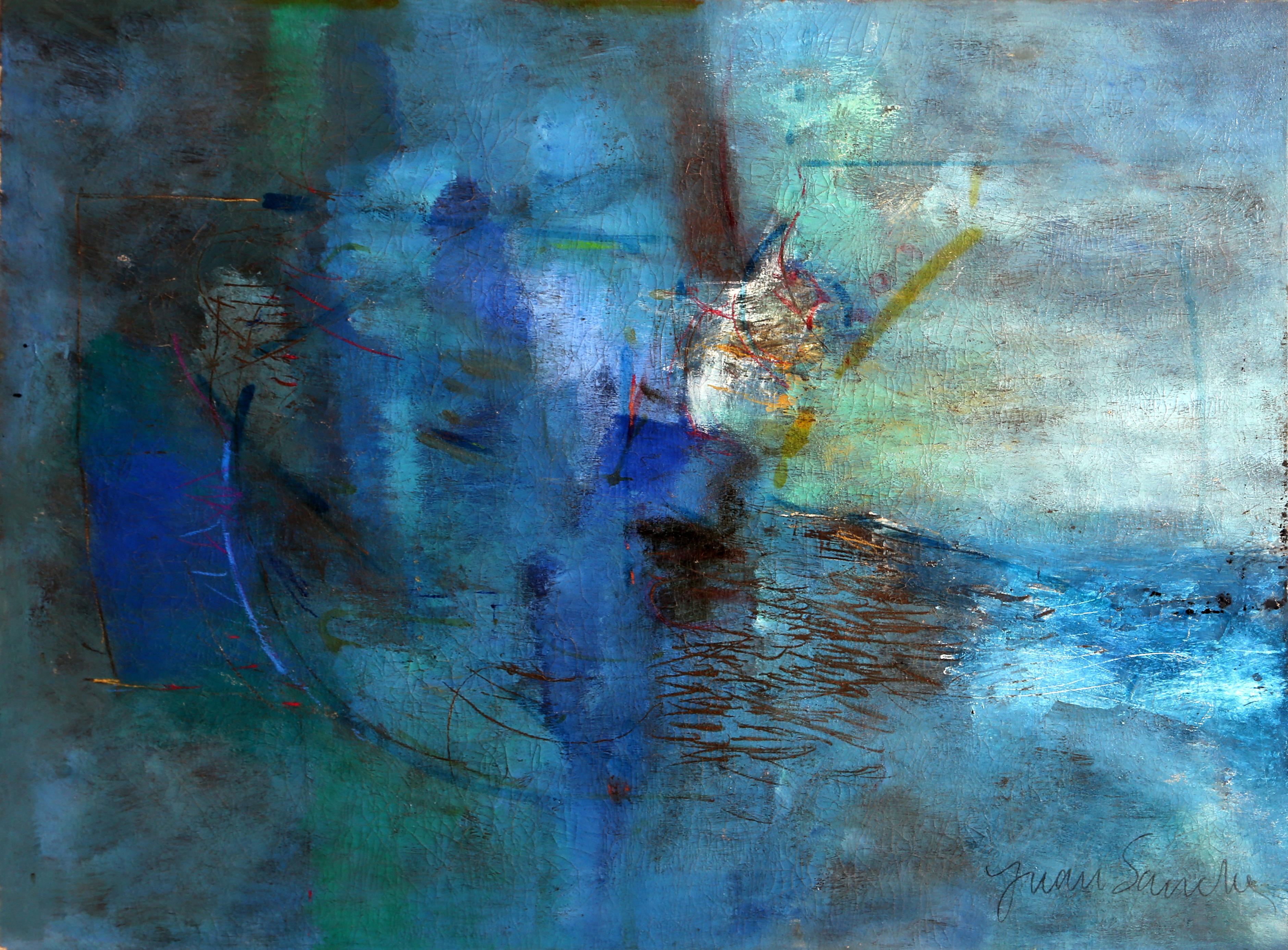 Detritus Series 7
Juan Sánchez Juárez, Mexican (1946)
Date: circa 1980
Acrylic on Canvas, signed l.r.
Size: 48 x 60 in. (121.92 x 152.4 cm)