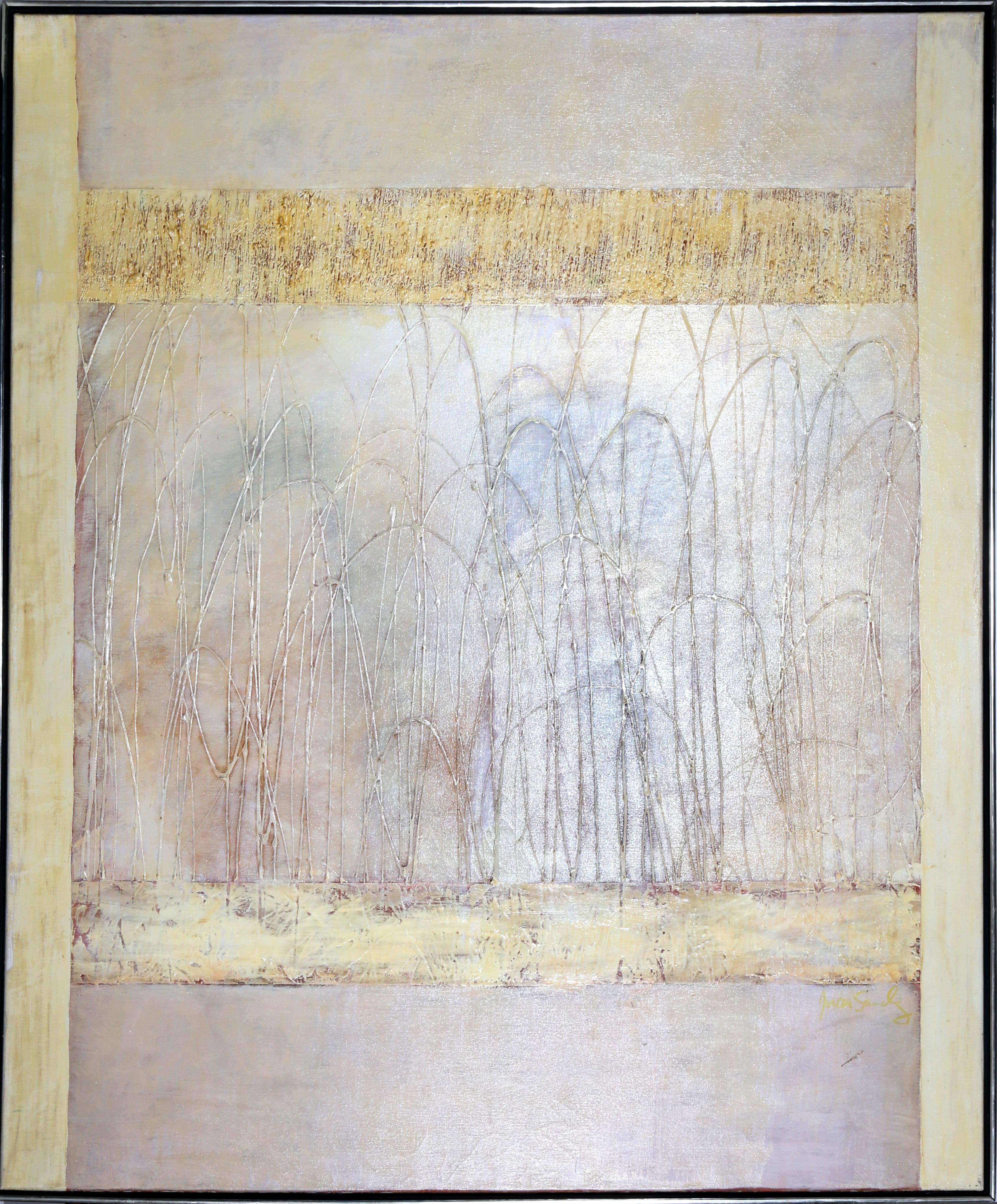 Santa Rosa
Juan Sánchez Juárez, messicano (1946)
Acrilico su tela
Dimensioni: 60 x 48 pollici (152,4 x 121,92 cm)
Dimensioni della cornice: 61 x 49 pollici