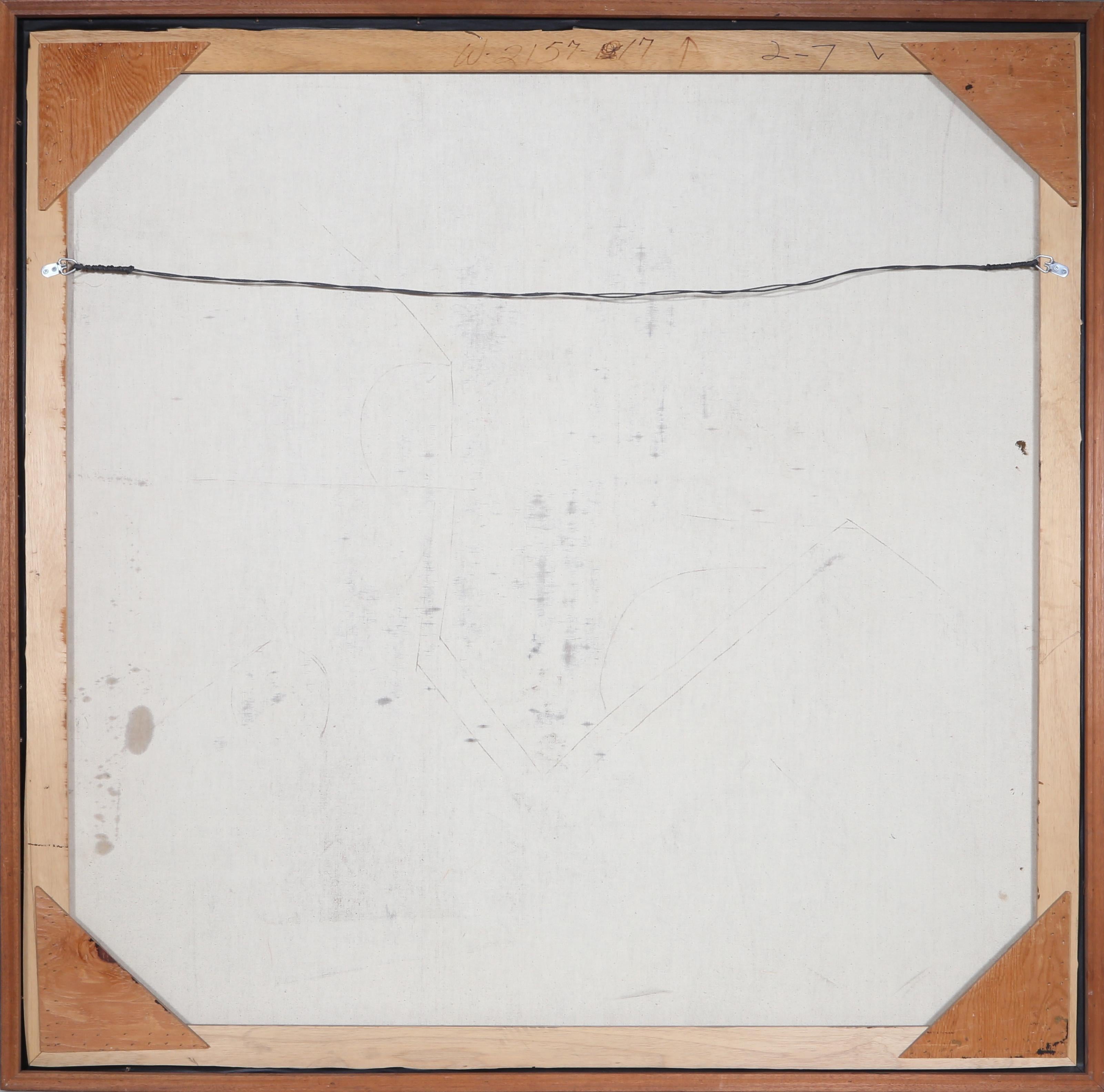 Senza titolo - Quadrato marrone, Pittura astratta olio su tela di Juan Sanchez Juarez in vendita 1