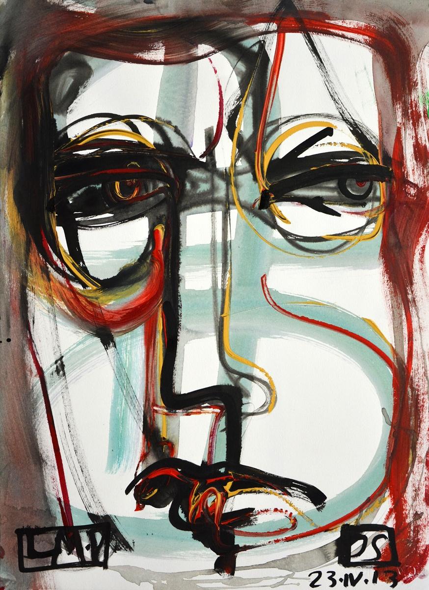Juan Sebastian Barbera, ¨Retrato 3¨, 2013, Acrilico, 22x29,9 pollici