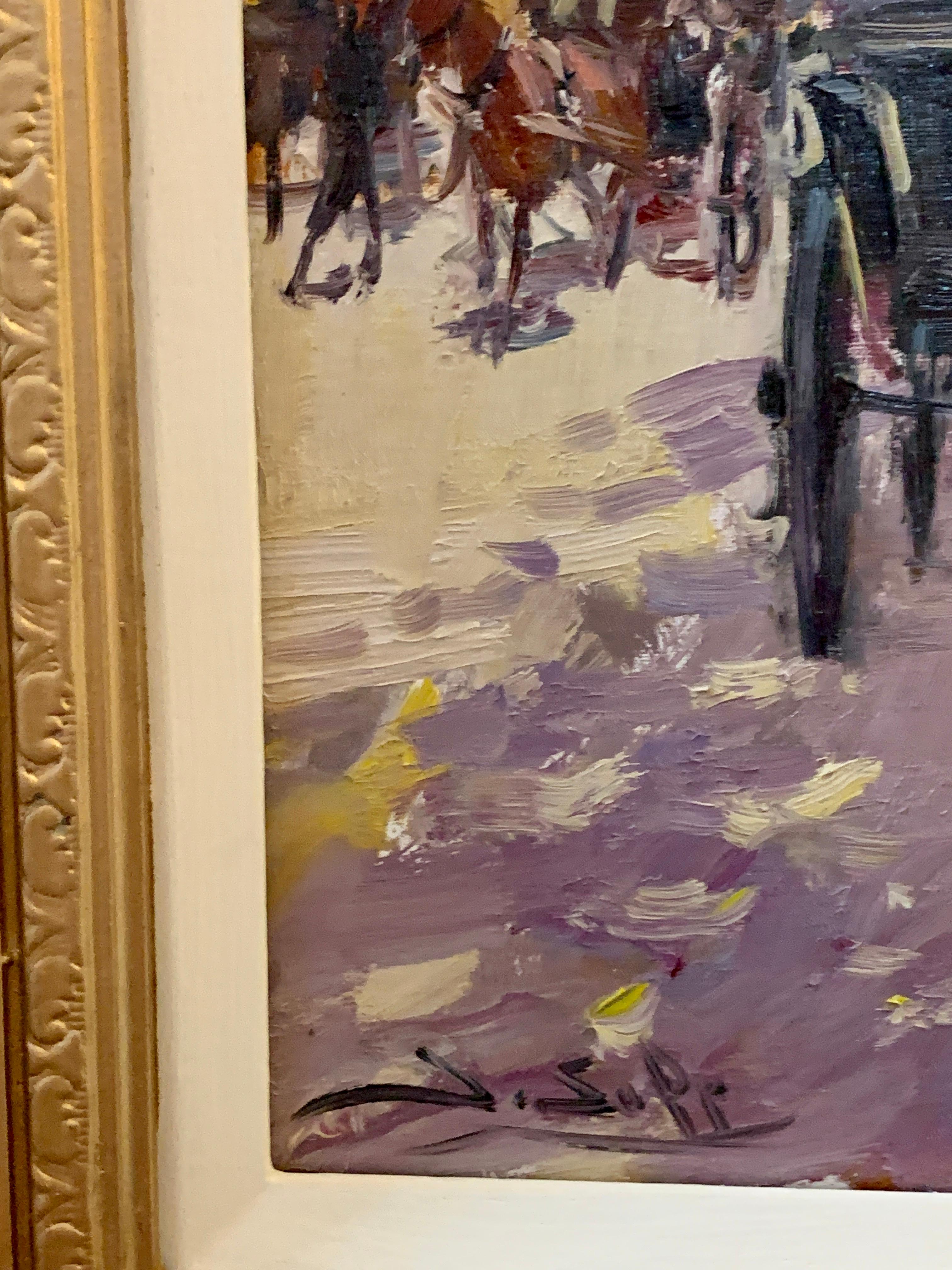 Juan Soler era un pittore di scene di strada parigine. Pur avendo sede nel Regno Unito, l'artista era un pittore spagnolo in grado di catturare l'essenza del periodo della Belle Epoque di Parigi, con le signore in abiti eleganti, i venditori