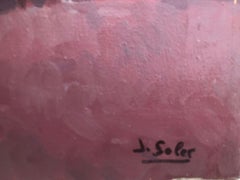 coffee shop France oil on canvas painting cafe