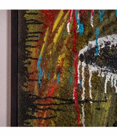 Gran grupo de trípticos de pintura abstracta en negrita de arte contemporáneo español Juan Suárez