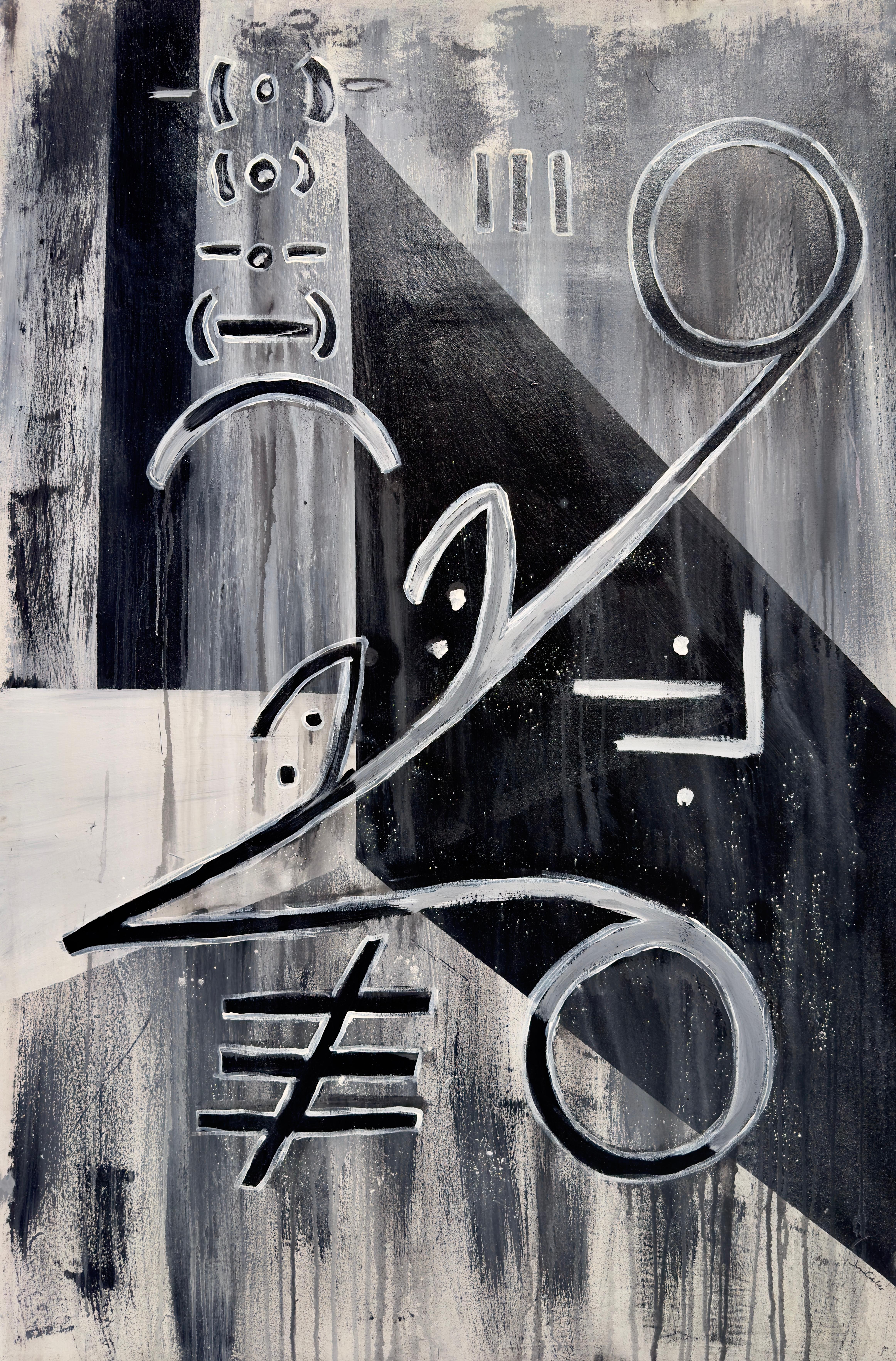 JuanCarlos rLora Abstract Painting - Day & Night