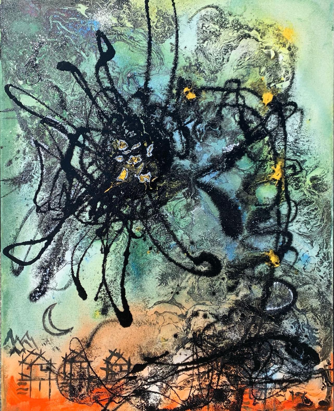 JuanCarlos rLora Abstract Painting – Dispersion