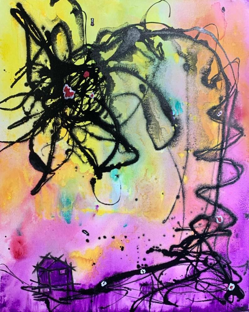 Abstract Painting di JuanCarlos rLora - La capanna
