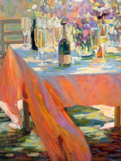 Een Mooie Dag Beautiful Day Pintura al óleo sobre lienzo Bodegón de mesa En Stock