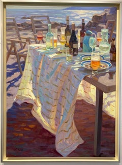 Glimmers van de Zee Mare scintillante Pittura a olio su tela Natura morta In magazzino