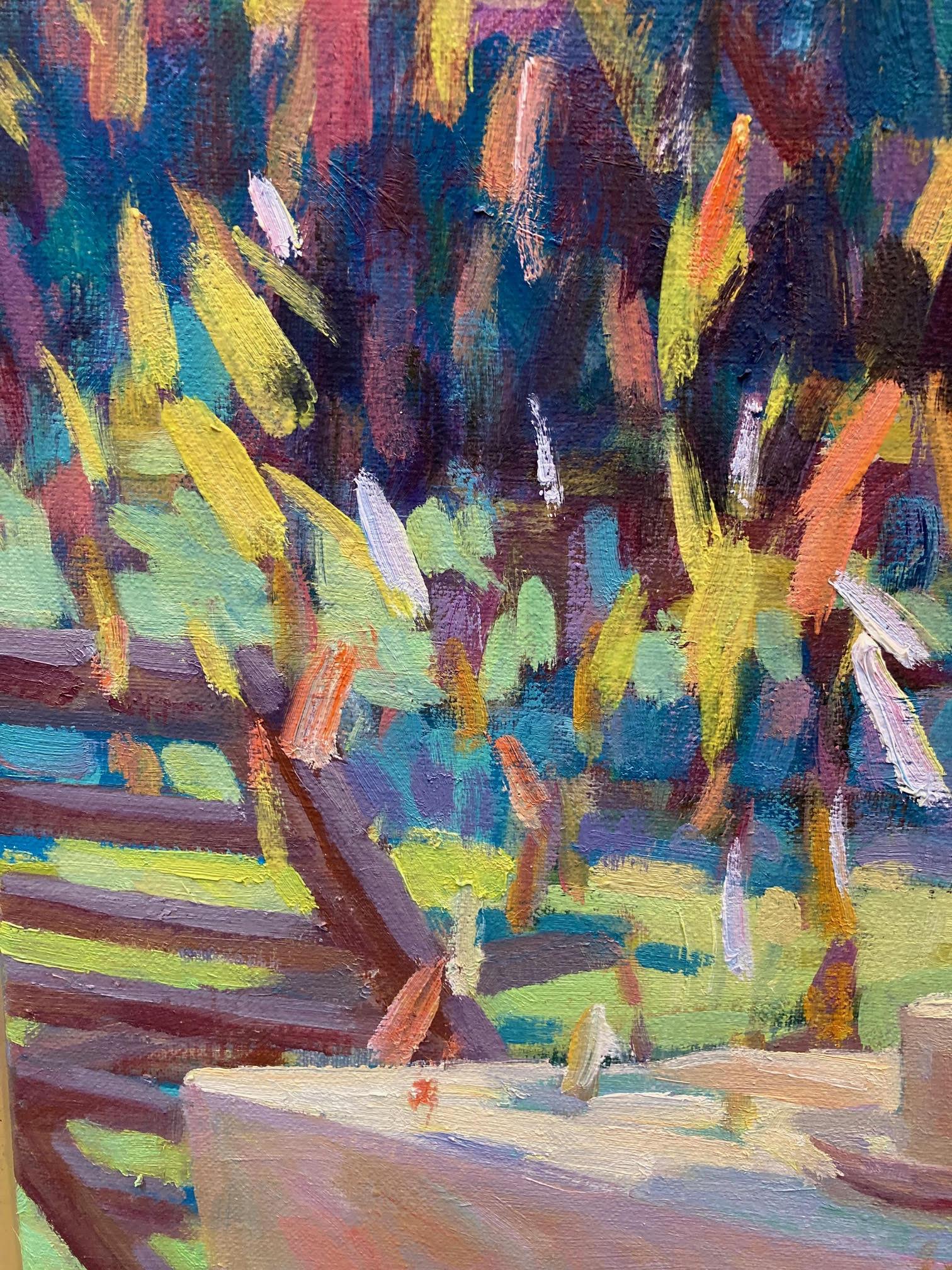 Herfstzon Autumn Sun Oil Painting on Canvas Linen Still Life Table  In Stock For Sale 7