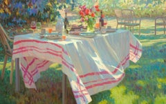 «Lekkere Zomer» (Un bonito verano): cuadro impresionista al óleo sobre lienzo. Disponible