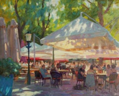 Zomerlicht – Luce d’estate – Terrazza – Dipinto a olio su tela – Impressionismo – Disponibile