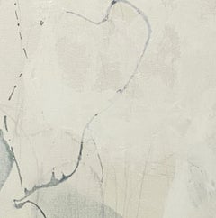 Articulate 6, abstracto contemporáneo, neutro, seafoam, bronceado, blanco 24x24 pulgadas