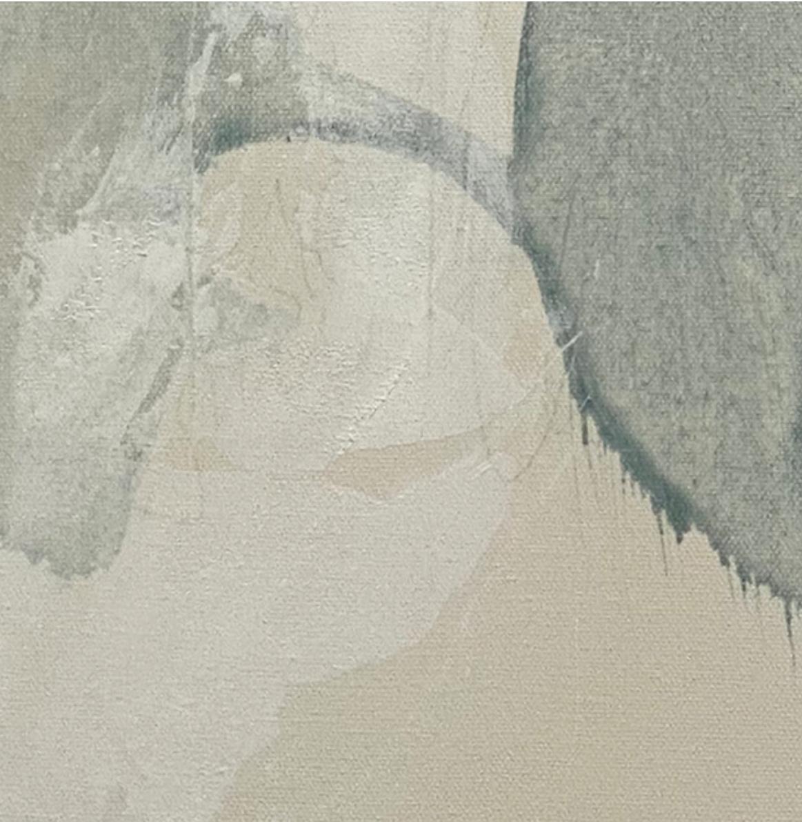 Articulate 7, abstrait contemporain, cume de mer, rotin, blanc 61 x 61 cm en vente 5