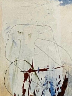 Blue Ridge summer, Impressionismo contemporaneo, blu, bianco, verde, su carta