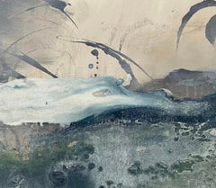 By the side of the lake, blue, neutral, contemporary, Asian flare