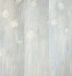 Per semplicità, Contemporaneo, classico, Trittico, bianco su bianco, 3 pannelli