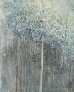 From the middle, From the Chestatee River portfolio, contemporary, green, blue,